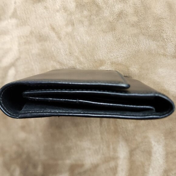 Coach Black Tri-fold Wallet, Authentic - Picture 9 of 10